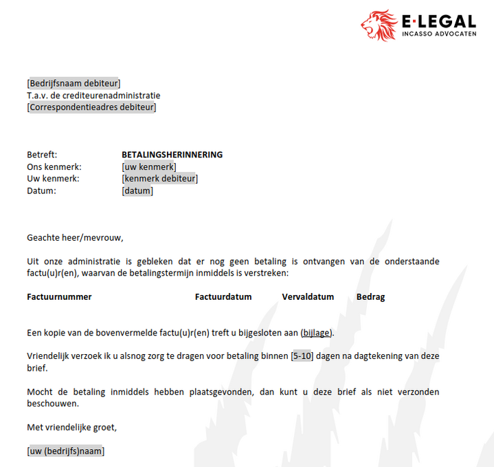 betalingsherinnering