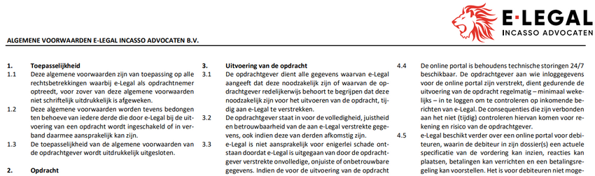 informatieplichten en algemene voorwaarden